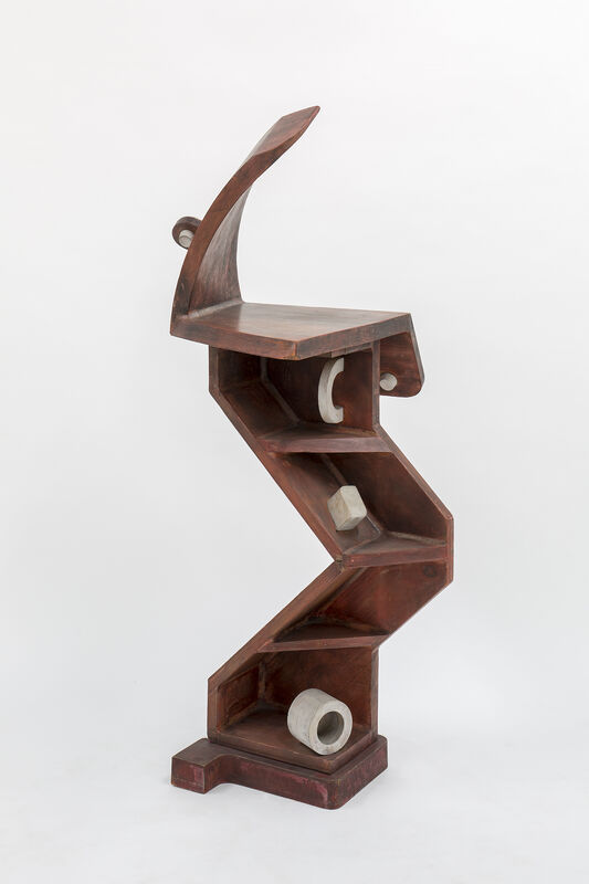 Naomi Siegmann, ‘M-7. Tentación’, 1995, Sculpture, Assemblage of foundry wooden molds and paint, PROYECTOS MONCLOVA