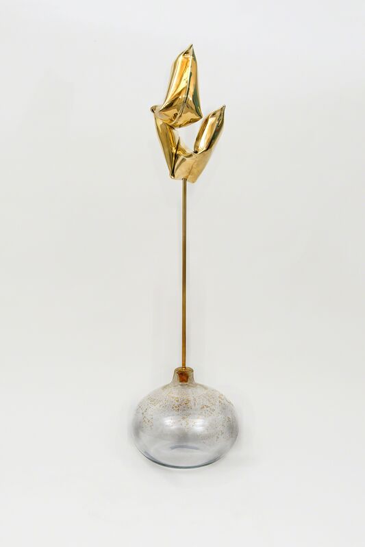 Susanne Roewer, ‘It no longer fits (II)’, 2019, Sculpture, Glass, gold, brass, Galerie Kornfeld