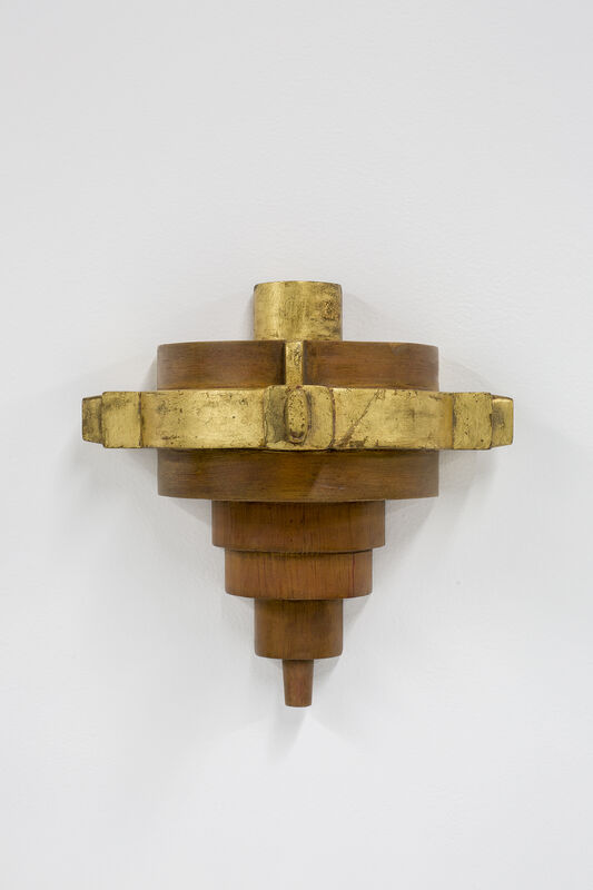 Naomi Siegmann, ‘Foyer Table’, 1995, Sculpture, Assemblage of foundry wooden molds and gold leaf, PROYECTOS MONCLOVA