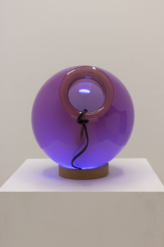 Eli Hansen, ‘Light Sculpture (Rose)’, 2020, Sculpture, Glass, cork, electrical wiring, LED bulb, Halsey McKay Gallery