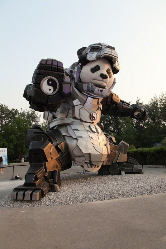 Bi Heng, ‘Iron Panda (large)’, 2014-2015, Sculpture, Comprehensive Material, Yang Gallery