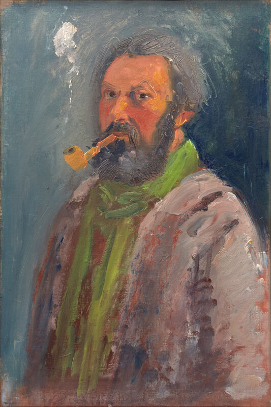 Paul Resika, ‘Self-Portrait (Green Scarf)’, 1979, Painting, Oil on canvas, Bookstein Projects