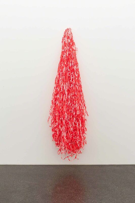 Ayse Erkmen, ‘Turuncu/orange’, 2006, Sculpture, Clothing labels made of cotton, knotted together by hand, Barbara Gross
