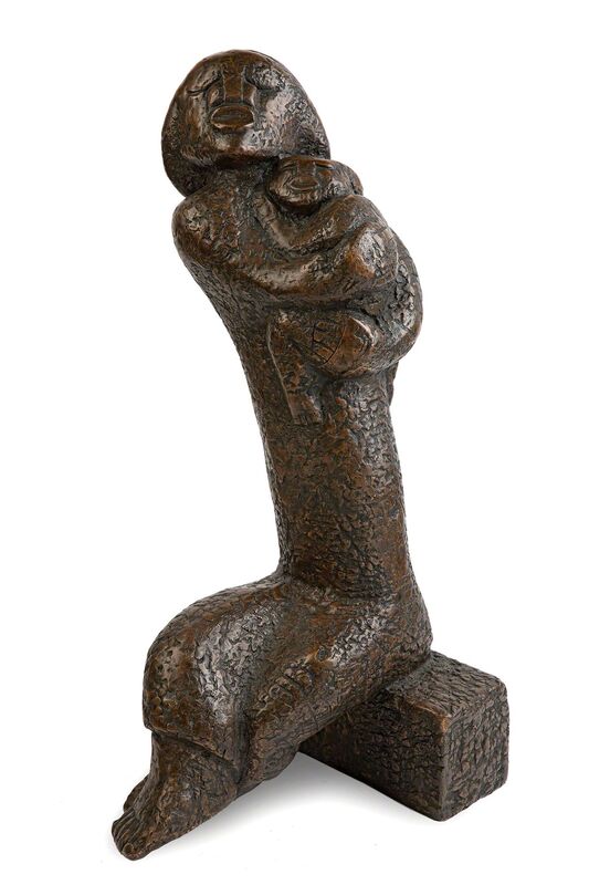Sydney Kumalo, ‘Seated Mother and Child II (Sitting on Brick)’, Sculpture, Bronze, Strauss & Co