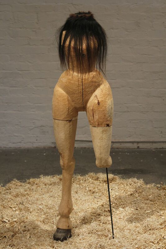 Mia Hamari, ‘Satu’, 2013, Sculpture, Wood, ponys hoof and mane, iron, Forum Box