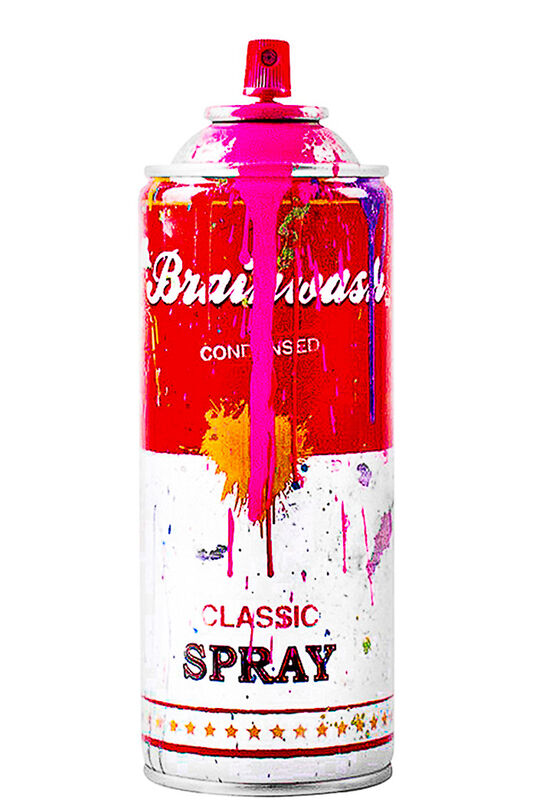 Mr. Brainwash, ‘SPRAY CAN PINK (Hand Finished)’, 2013, Sculpture, Metal can with Original label and Pink Paint, Silverback Gallery