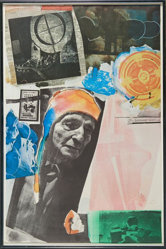 Robert Rauschenberg, ‘Homage to Frederick Kiesler’, 1966, Print, Offset lithograph in colors (framed), Rago/Wright/LAMA