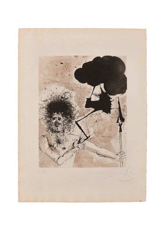 Salvador Dalí, ‘Zeus’, 1964, Print, Etching, photoengraving and drypoint on laid paper (mixed media print), Bode Gallery