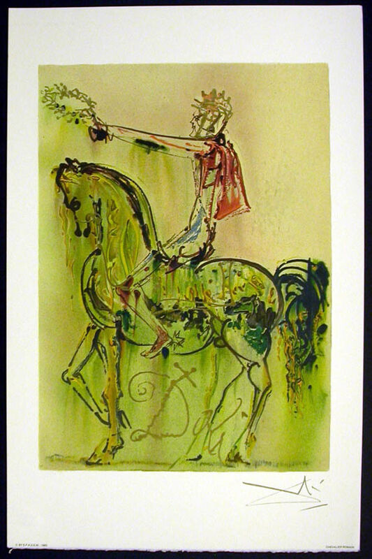 Salvador Dalí, ‘Chevalier Romain’, 1983, Print, Lithograph on vélin d'Arches paper, Samhart Gallery