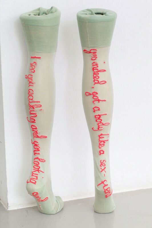 Zoë Buckman, ‘I See You Walking’, 2014, Mixed Media, Embroidery on vintage lingerie, Goodman Gallery