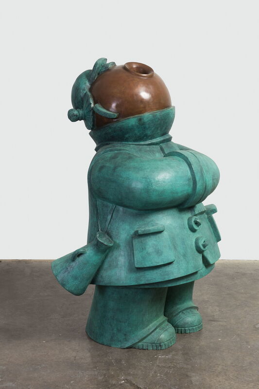 Jiang Shuo 蒋朔, ‘ Co Guard - Girl 协管女孩’, 2018, Sculpture, Bronze 青铜, Linda Gallery