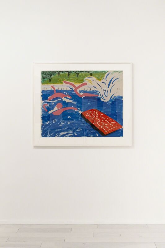 David Hockney, ‘Afternoon Swimming’, 1980, Print, Lithograph, Mary Ryan Gallery, Inc