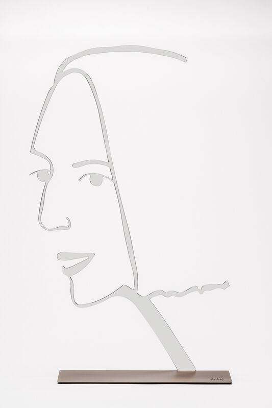 Alex Katz, ‘Ada 2 (Outline)’, 2019, Other, Mirror polished aluminum on cast bronze base with patina, Galerie Boisseree
