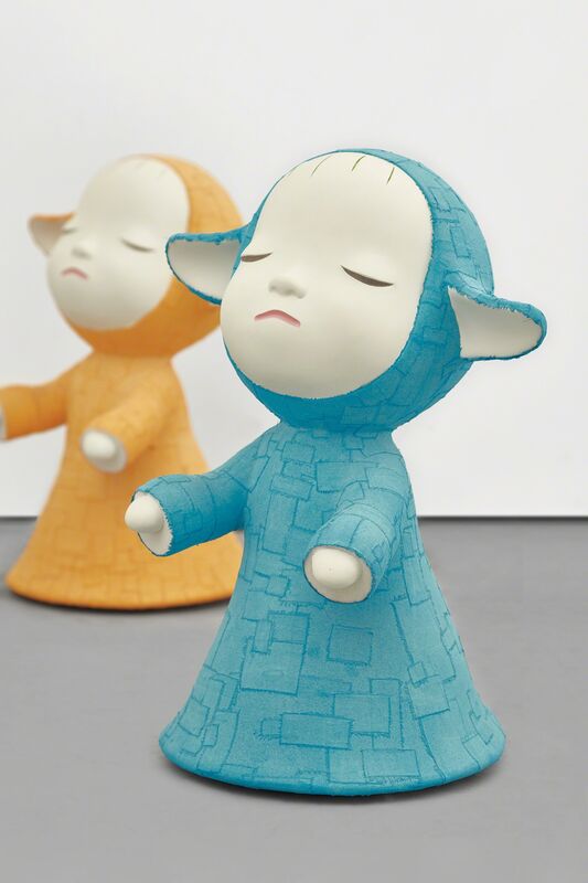 Yoshitomo Nara, ‘The Little Pilgrims (Night Walking)’, 1999, Sculpture, Acrylic, lacquer and cotton on FRP, Phillips