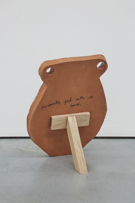Christian Newby, ‘MERCHANTS FEEL WITH NO TOUCH’, 2016, Painting, Glazed ceramic, balsa wood stand, Patricia Fleming