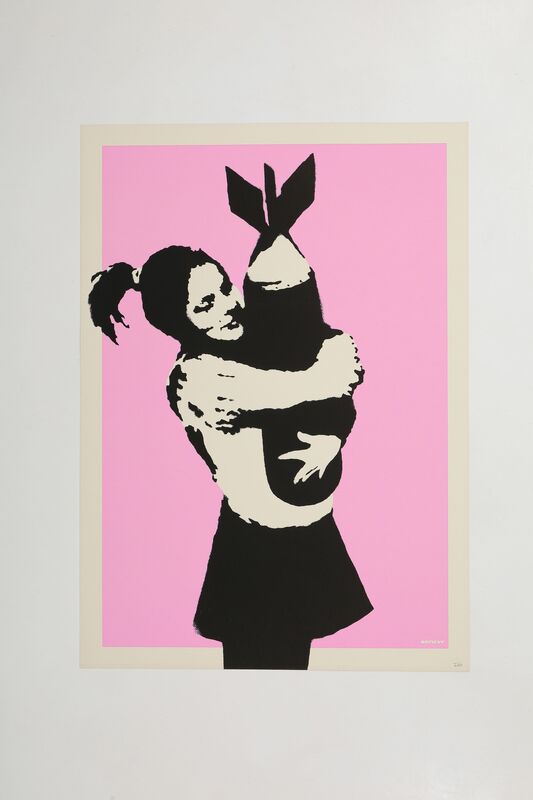 Banksy, ‘Bomb Hugger (Unsigned)’, 2003, Print, Screen print in colours, Lougher Contemporary