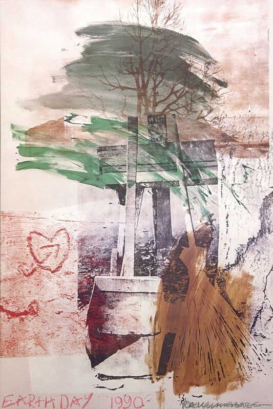 Robert Rauschenberg, ‘Earth Day 1990’, 1990, Print, Color lithograph, Heather James Fine Art Gallery Auction
