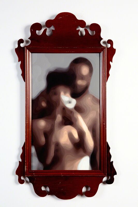 Carlton Scott Sturgill, ‘my wife needs a girlfriend - mw4w - 24 (philly)’, 2014, Painting, Oil on panel, vintage frame, Jonathan Ferrara Gallery