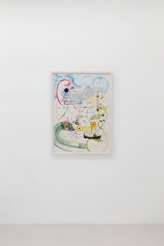 Gelitin, ‘gelatin pavillon - some like it hot’, 2011, Pencil, ink, permanent marker, opaque white, water colour on screen print, Perrotin