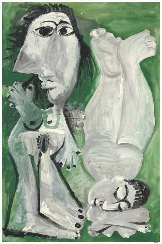Pablo Picasso, ‘Two Reclining Nudes’, 1968, Painting, Oil on canvas, Clark Art Institute