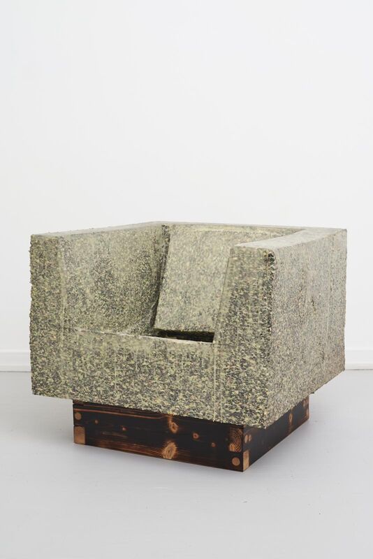 Karl Monies, ‘Delta State 02’, 2020, Design/Decorative Art, Chainsaw shaped recycled foam, phosphorescent plasti dip, shou sugi ban treated fir wood, Etage Projects