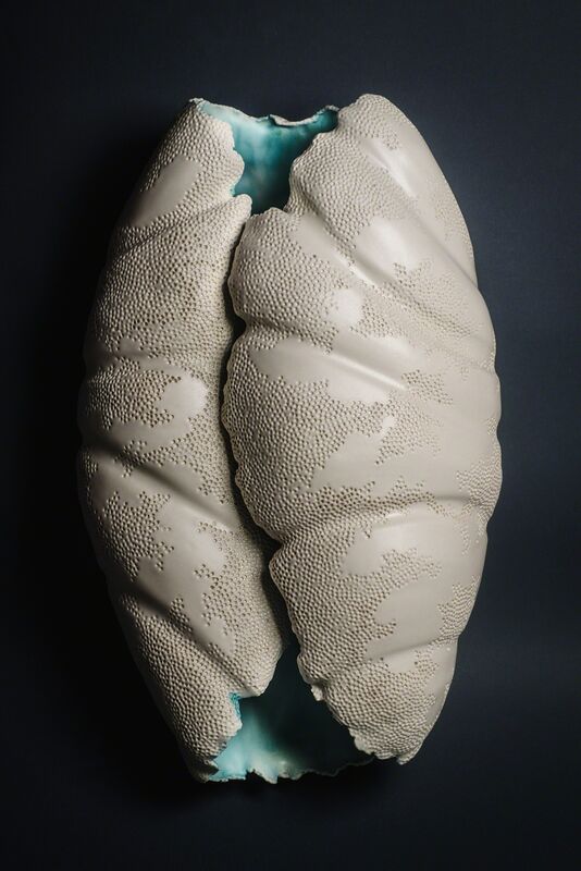 Irina Salmina, ‘Goddess shell’, 2019, Sculpture, Earthenware, glaze, oxide, glass, Composition.Gallery