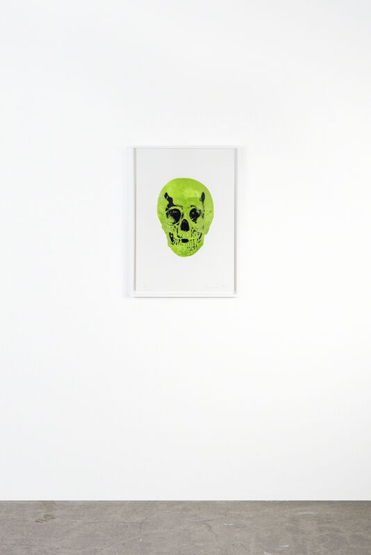 Damien Hirst, ‘The Sick Dead - Lime Green/Raven Black’, 2014, Print, Two Colour Foil Block Print, Gow Langsford Gallery