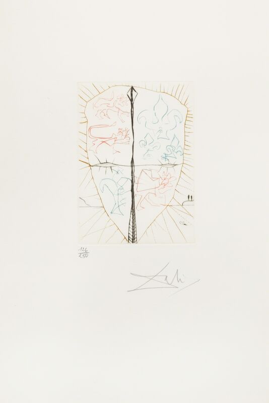 Salvador Dalí, ‘Henry V from Shakespeare II’, Print, Color etching, Hindman