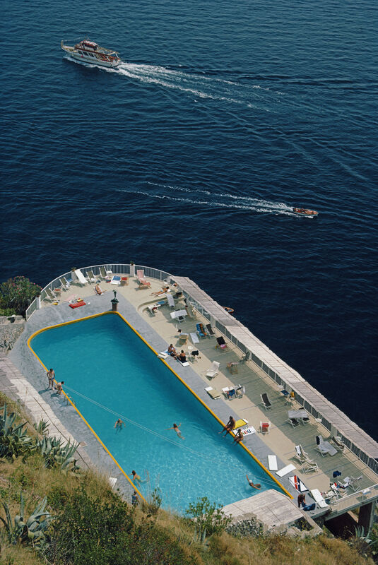 Slim Aarons, ‘Belvedere Pool’, 1984, Photography, C print, IFAC Arts