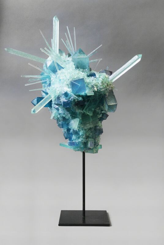 Carson Fox, ‘Green Violet Fractures’, ca. 2019, Sculpture, Resin, Stanek Gallery