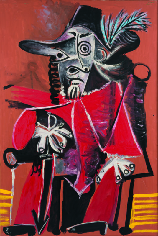 Pablo Picasso, ‘Sitting Musketeer with Sword’, 1969, Painting, RMN Grand Palais