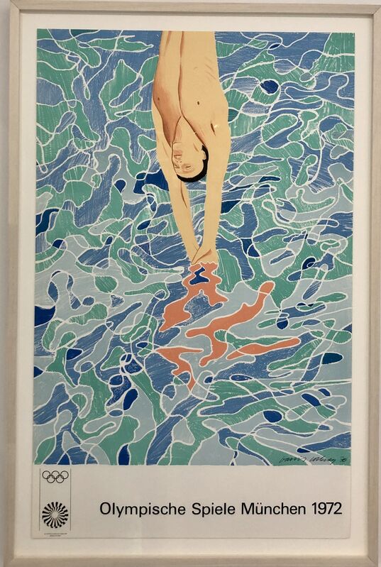 David Hockney, ‘'The Diver' Olympic Games Munich ’, 1972, Print, Lithograph, Mr & Mrs Clark’s