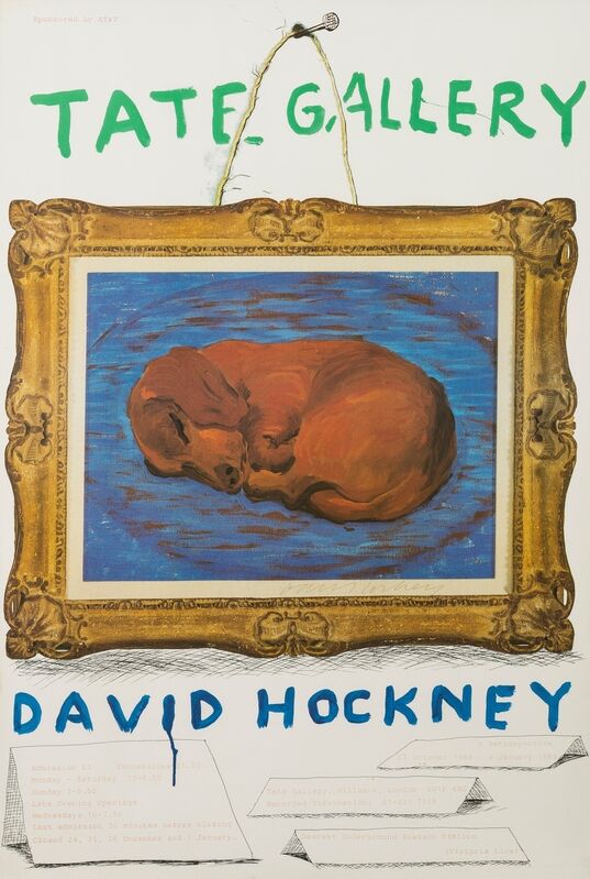 David Hockney, ‘A poster for David Hockney: A Retrospective’, 1987, Posters, Lithographic poster printed in colours, Forum Auctions
