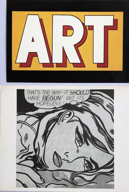 Roy Lichtenstein, ‘Roy Lichtenstein vintage announcements (set of 2)’, 1987, Ephemera or Merchandise, Offset printed gallery announcements, Lot 180