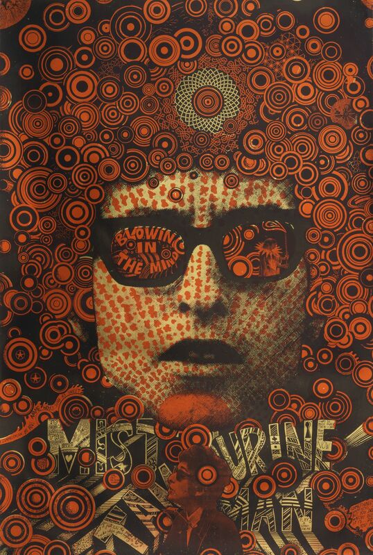Martin Sharp, ‘Blowing in the Mind/Mister Tambourine Man (poster)’, 1968, Design/Decorative Art, Lithograph on woven paper, Cooper Hewitt, Smithsonian Design Museum 