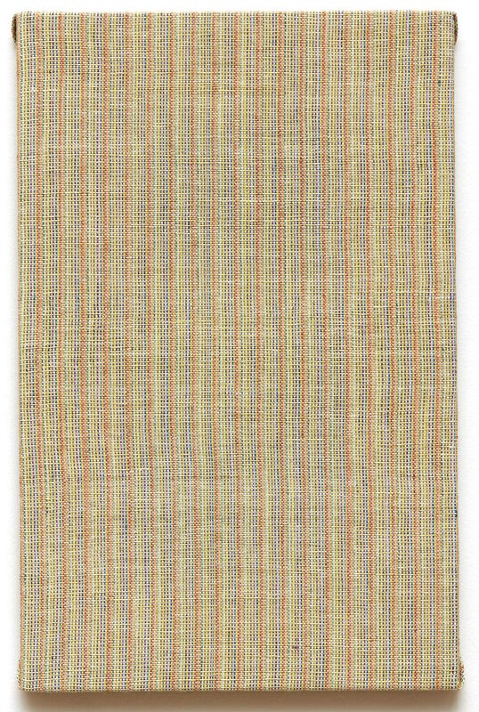 Hildur Bjarnadóttir, ‘objective qualities of things’, 2016, Textile Arts, Woven, wool, linen, plant dye, acrylic paint, Hverfisgallerí