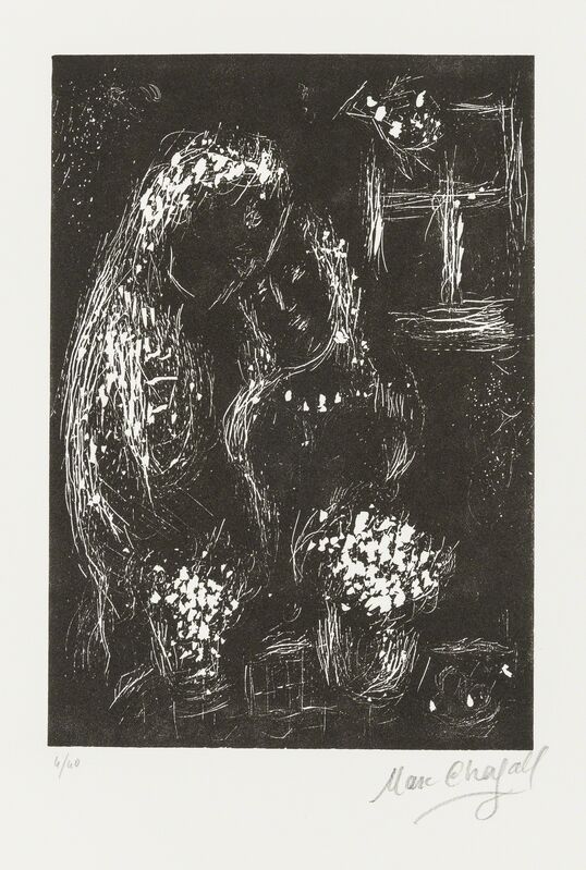 Marc Chagall, ‘Your Face is Fresh Like Flowers (see Cramer Books 114)’, 1984, Print, Linocut, Forum Auctions