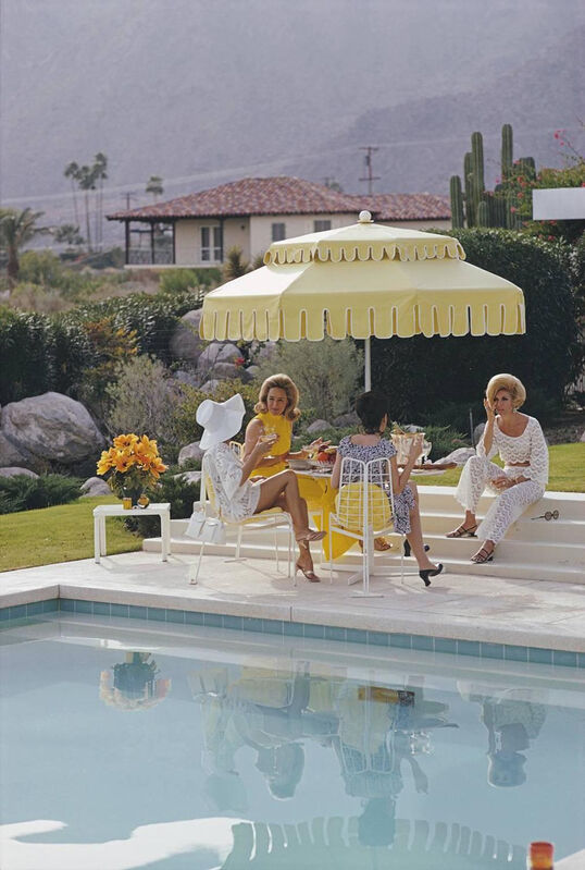 Slim Aarons, ‘Nelda and Friends, Palm Springs’, 1970, Photography, Estate Stamped Lambda Print, Crane Kalman Brighton