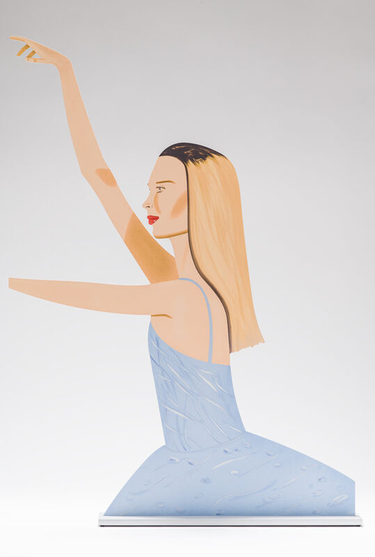 Alex Katz, ‘Dancer 2 (cutout)’, 2020, Sculpture, Cutout from shaped powder-coated aluminum, printed the same on each side with UV-cured archival inks, clear coated and mounted to a 3/8 inch aluminum base, Maune Contemporary