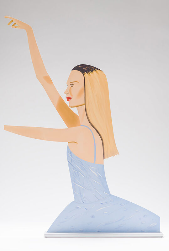 Alex Katz, ‘Dancer 2’, 2020, Sculpture, Cutout from shaped powder-coated aluminum, printed the same on each side with UV cured archival inks, clear coated and mounted to a 3/8 inch aluminum base, William Shearburn Gallery
