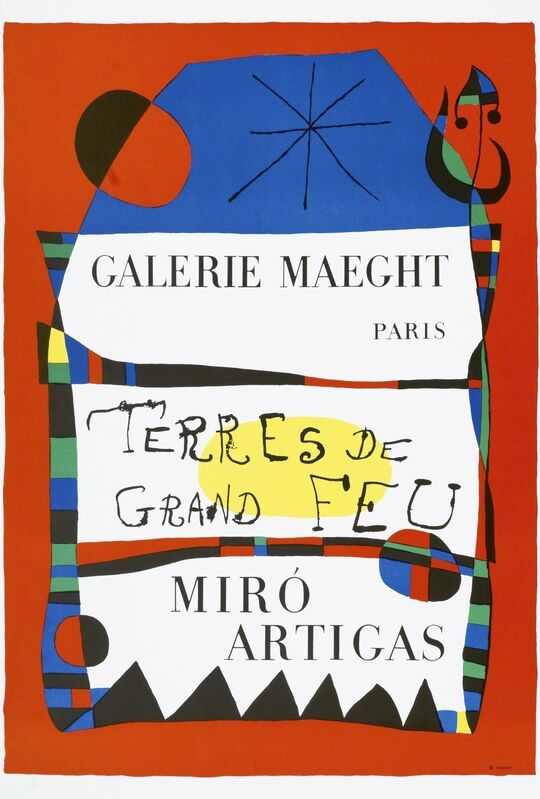Joan Miró, ‘Terres de Grand Feu’, 1956, Print, Lithographic poster in colours, Roseberys