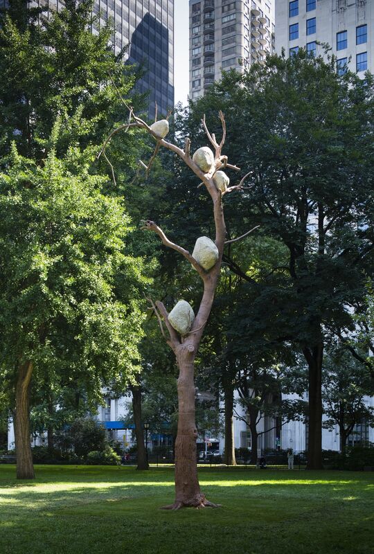 Giuseppe Penone, ‘Idee di pietra - 1303 kg di luce (Ideas of Stone - 1303 kg of Light)’, 2010, Sculpture, Bronze, river stones, Madison Square Park