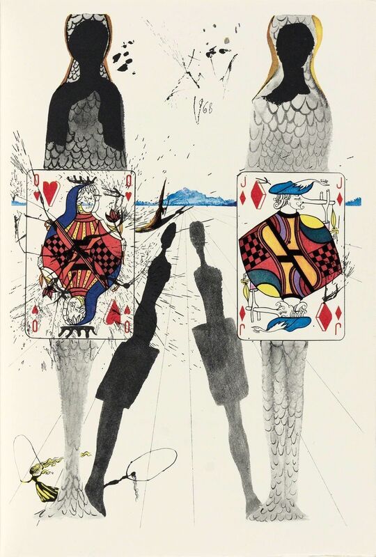 Salvador Dalí, ‘Alice's Adventures In Wonderland (Field 69-5 A-M; M./L. 321-333)’, 1969, Print, Complete set of one etching and 12 color heliogravures with woodcut remarque, on Mandeure paper, Doyle