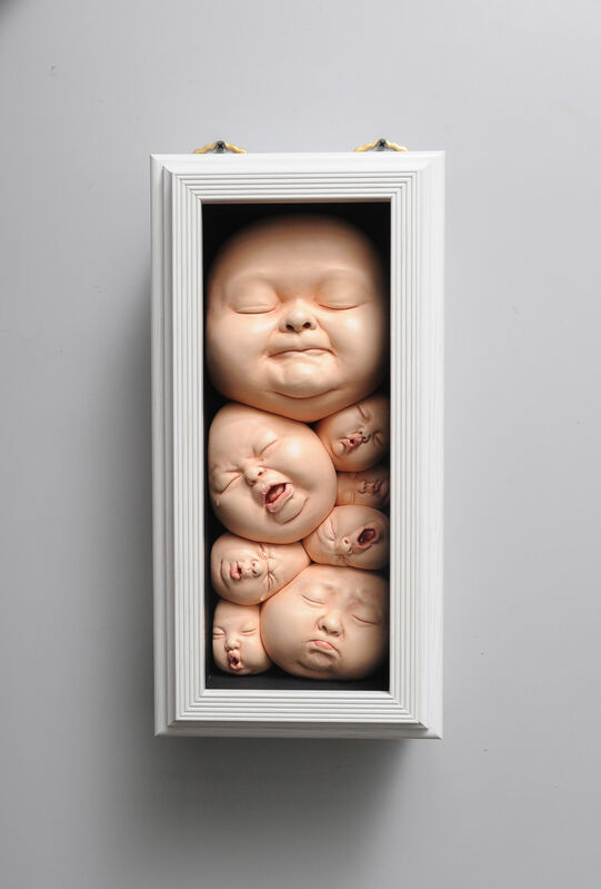 Johnson Tsang, ‘Highest Rank in the Box’, 2019, Sculpture, Porcelain and wooden frame, Beinart Gallery