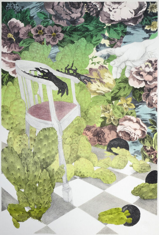 Sasha Bitzer, ‘Rest Cure’, 2019, Print, Stone & Plate lithograph, Atelier Le Grand Village