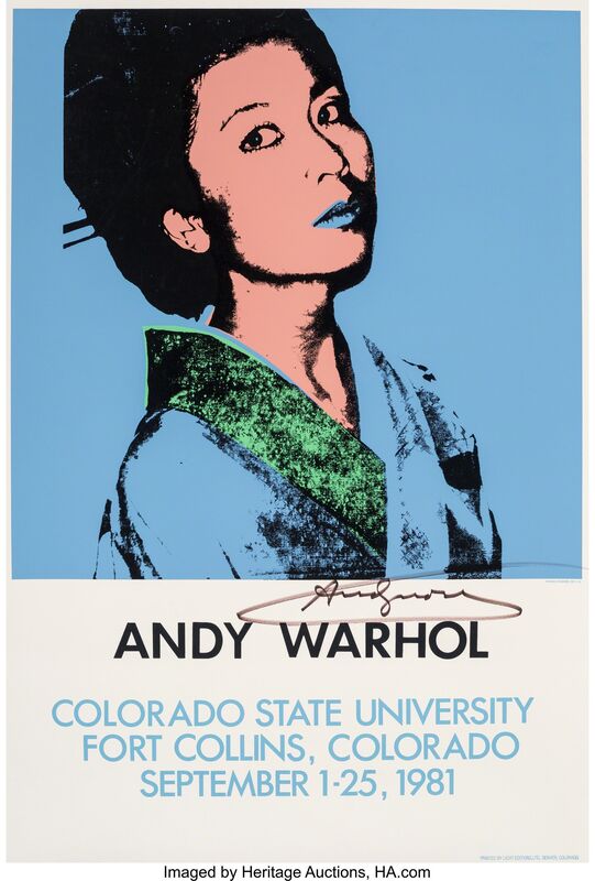 Andy Warhol, ‘Andy Warhol, exhibition poster’, 1981, Ephemera or Merchandise, Screenprint in colors on paper, Heritage Auctions