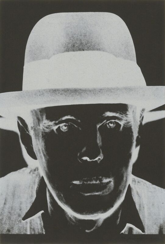 Andy Warhol, ‘Joseph Beuys’, 1980, Print, Screenprint in black on Arches Cover Black paper, Christie's