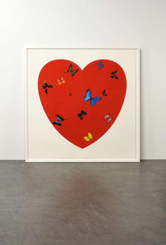 Damien Hirst, ‘All you need is Love, Love, Love’, 2009, Print, Silkscreen with Diamond Dust, Weng Contemporary