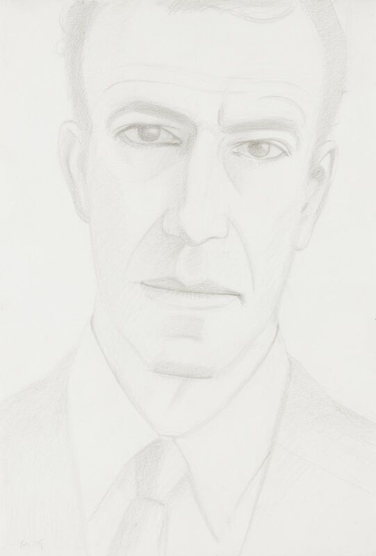 Alex Katz, ‘Self Portrait’, 1980, Drawing, Collage or other Work on Paper, Graphite on paper, Hindman