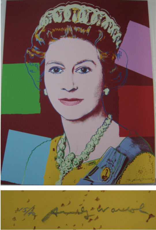 Andy Warhol, ‘Reigning Queens: Queen Elizabeth II of the United Kingdom’, 1985, Print, From the portfolio of sixteen screenprints on Lenox Museum Board, Coskun Fine Art